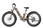 Desert Camo Obsidian ST | Full Suspension Step Through Ebike | Mokwheel