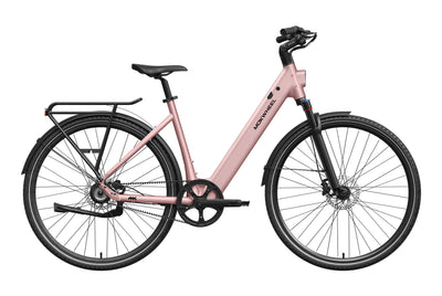 Crystal Pink FLINT ST PRO | Step-Through Belt Drive E-bike | Mokwheel Ebikes