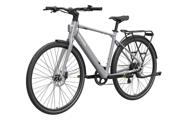 Grey FLINT | Lightweight City Electric Bike for Urban Commuters | Mokwheel