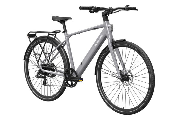 Grey FLINT | Lightweight City Electric Bike for Urban Commuters | Mokwheel