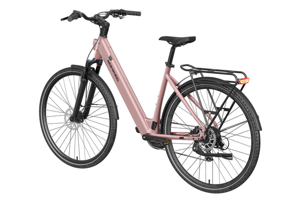 Crystal Pink FLINT ST | Lightweight Electric City Bike for Commuting | Mokwheel Ebikes