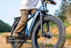 110mm travel suspension fork on Mokwheel Basalt e-bike